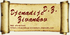 Đenadije Živankov vizit kartica